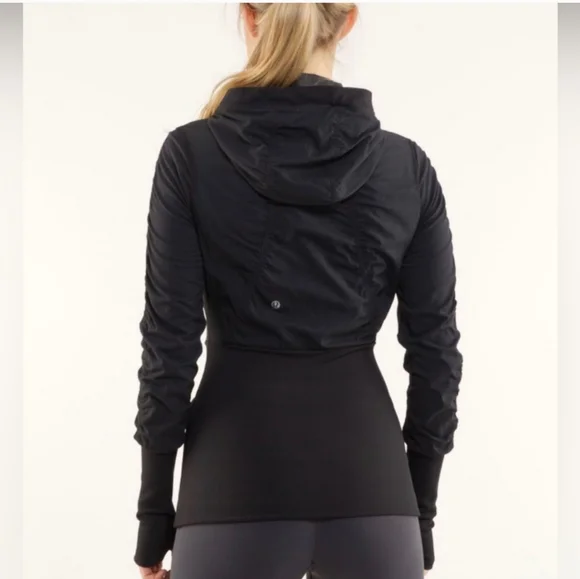 Lululemon Studio Dance Jacket Reversible Black Grey Size 4